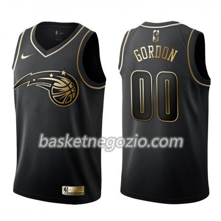 Canotte Uomo Orlando Magic Aaron Gordon 00 Nike Nero Golden Edition Swingman